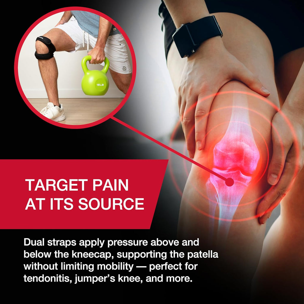 Mueller Adjustable Max Knee Strap for Compression & Pain Relief Support

