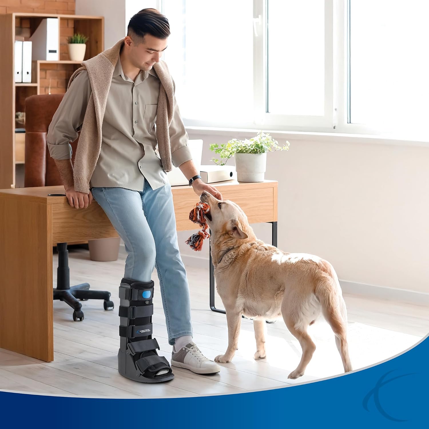 United Ortho Air CAM Walker Fracture Boot with Rocker Sole

