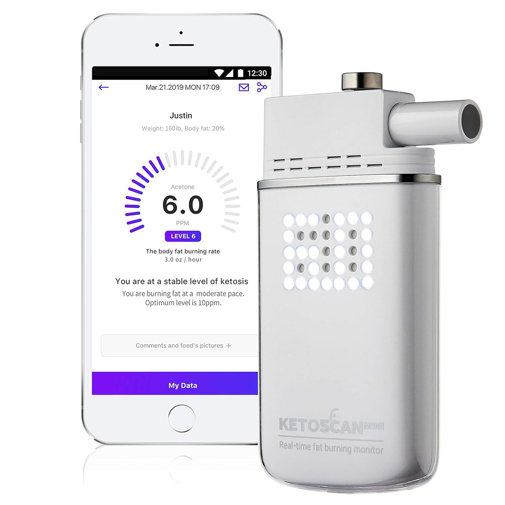 Ketoscan Mini Breath Ketone Meter, Breath Acetone Analyzer for Ketosis and Fitness

