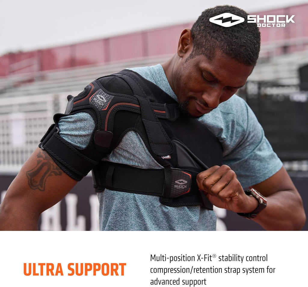 Shock Doctor Shoulder Brace for Men, Rotator Cuff and AC Sprain Support

