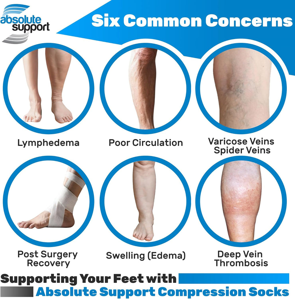 Made in USA Sheer Compression Knee High Socks for Women 15-20mmHg, 3 Pairs A101NA1-3


