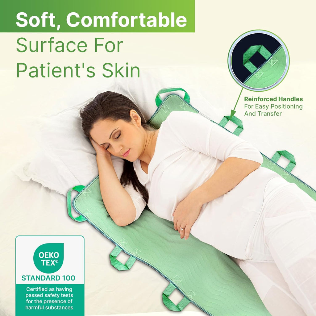 Absorbent Positioning Bed Pads for Elderly, Washable Waterproof Incontinence Underpads

