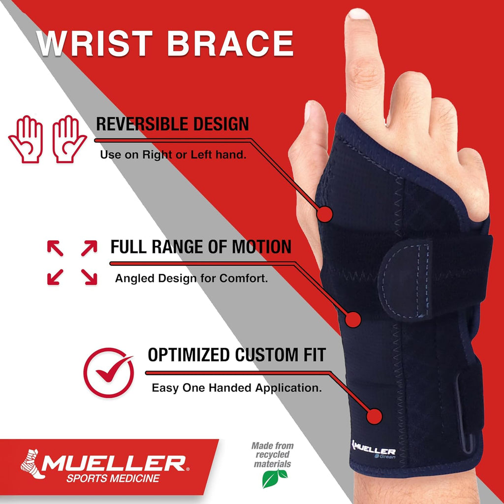 Mueller Sports Medicine Reversible Wrist Brace, Adjustable Wrist Pain Support

