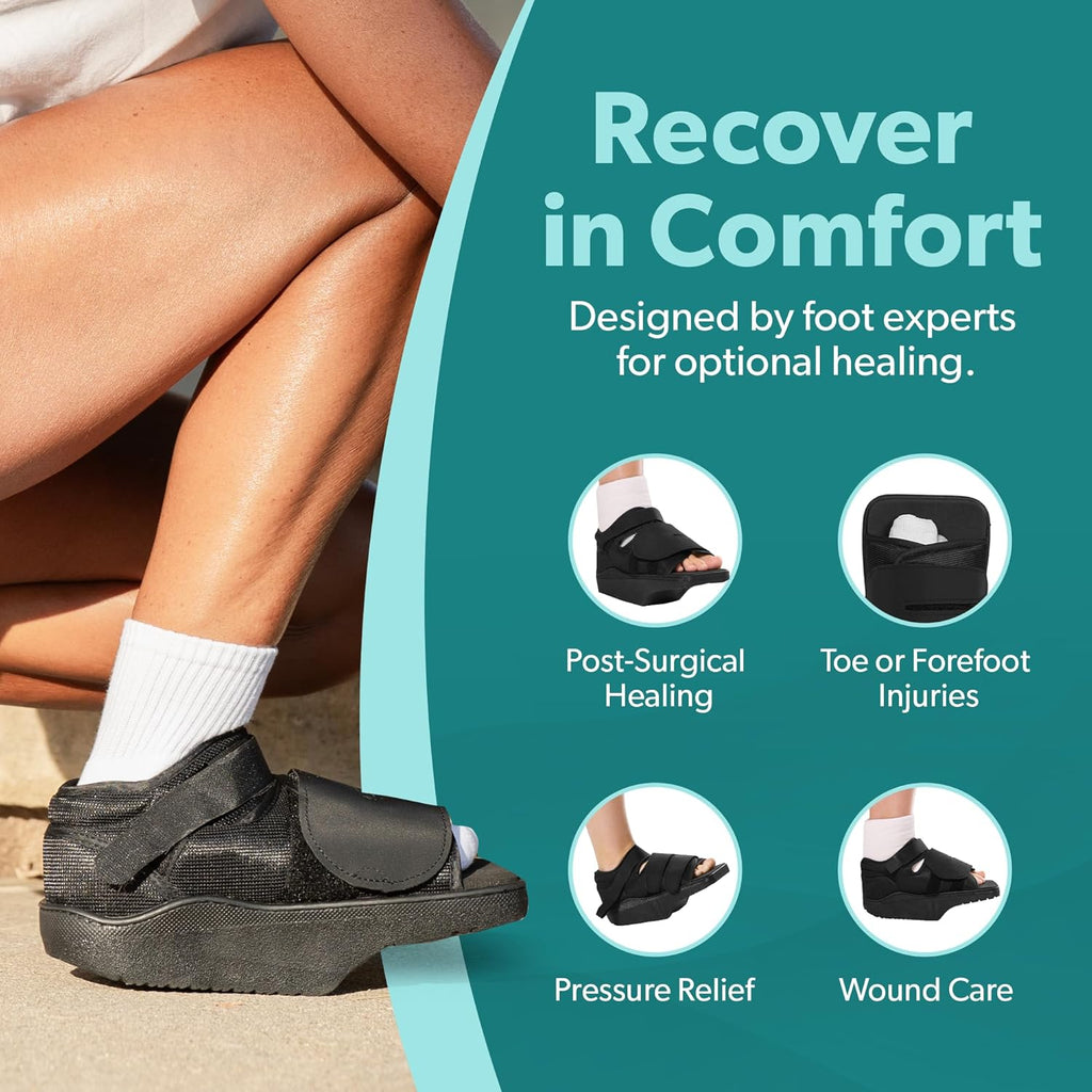 BraceAbility Forefoot Offloading Post-Op Wedge Shoe Boot for Diabetic Foot Ulcer

