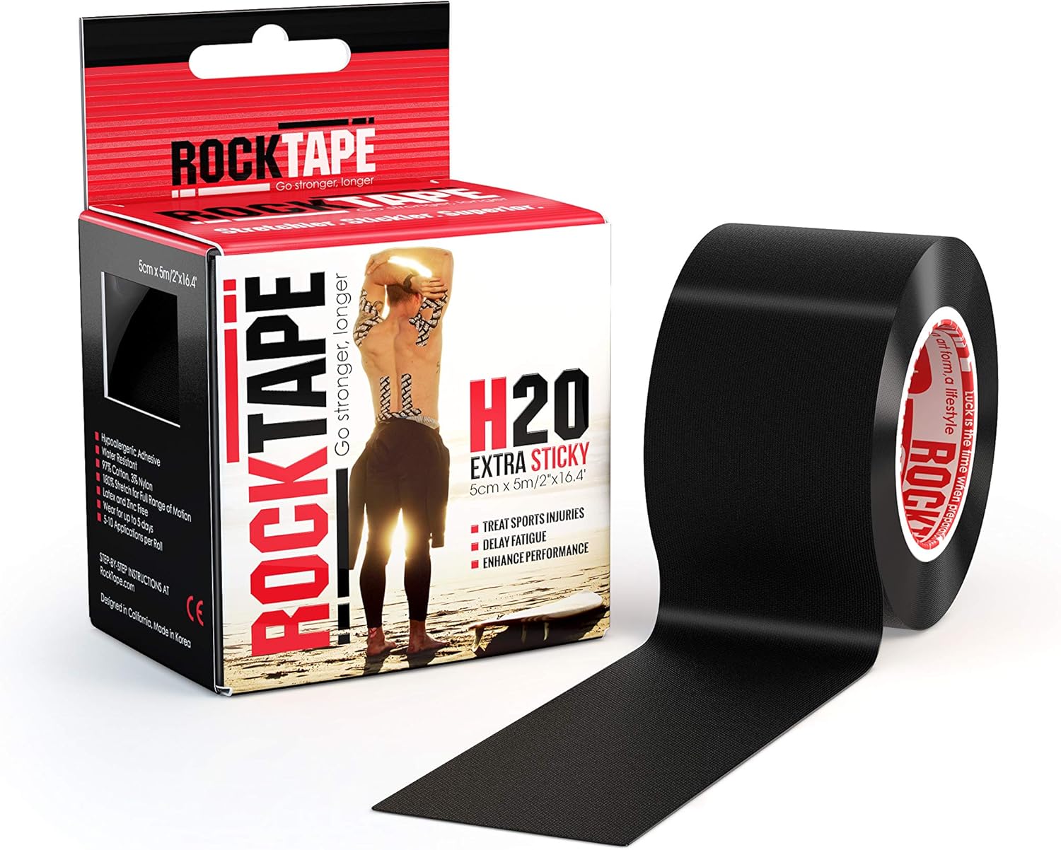 RockTape 2-Inch Extra Sticky Kinesiology Tape

