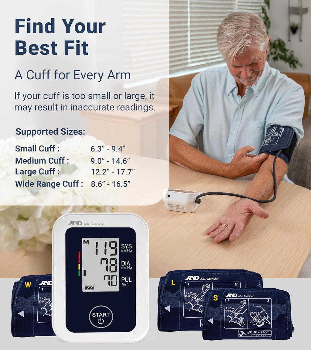 A&D Medical UA-651 Upper Arm Blood Pressure Monitor for Home Use


