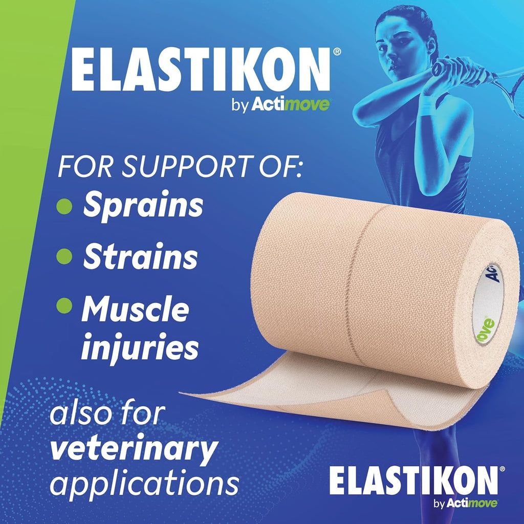 Actimove Elastikon Elastic Athletic Tape for Sprains, Strains, Muscle Support

