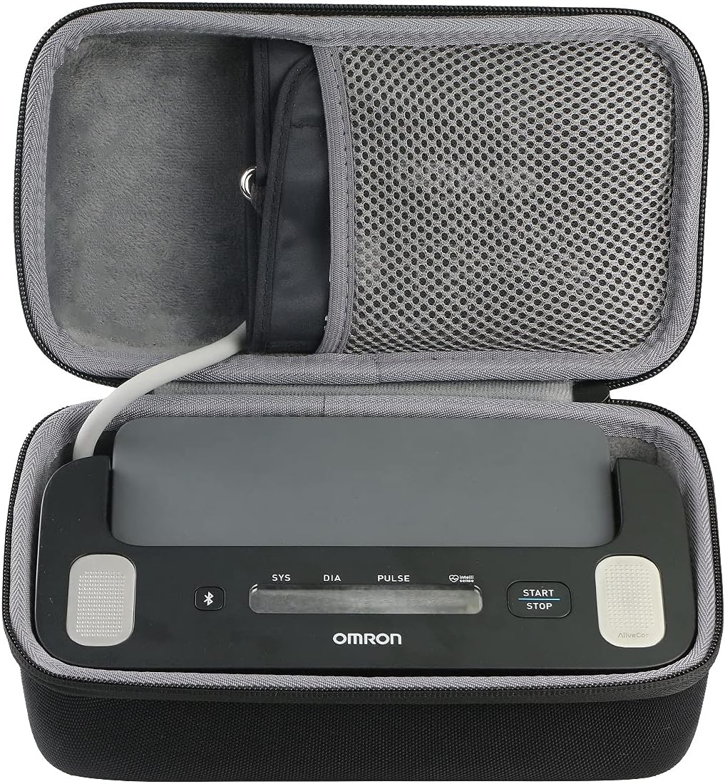 co2CREA Hard Travel Case for OMRON Upper Arm BP Monitor EKG BP7900

