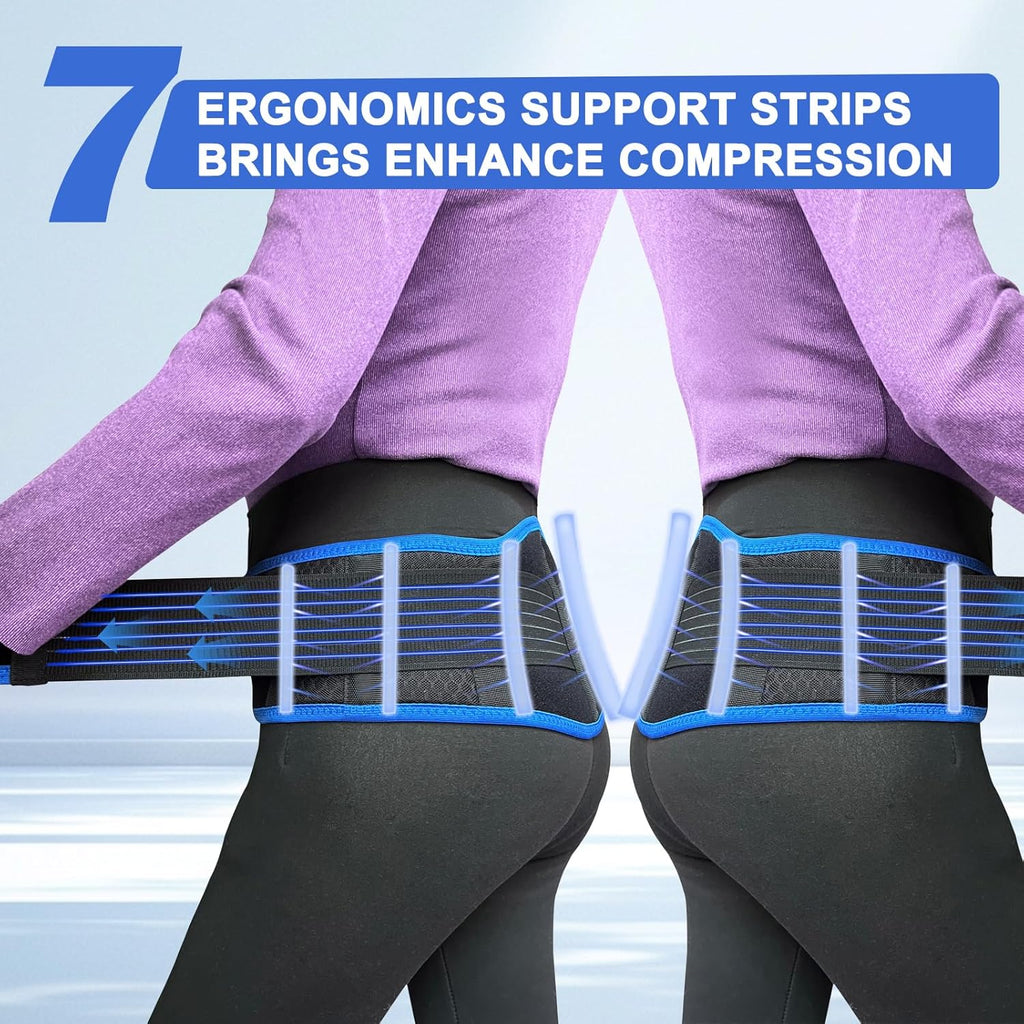 XURDKS Sacroiliac SI Joint Belt, Pelvic Support for Lower Back, Anti-Slip Straps

