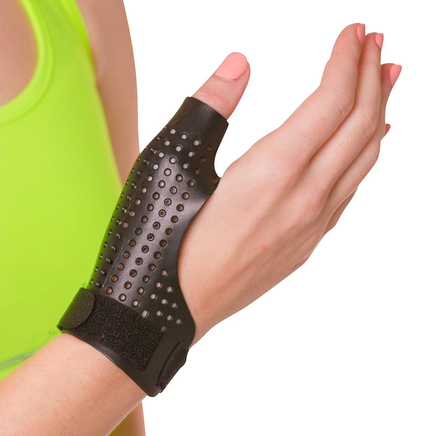 BraceAbility Hard Plastic Thumb Splint for Arthritis, Trigger Thumb, CMC Stabilizer

