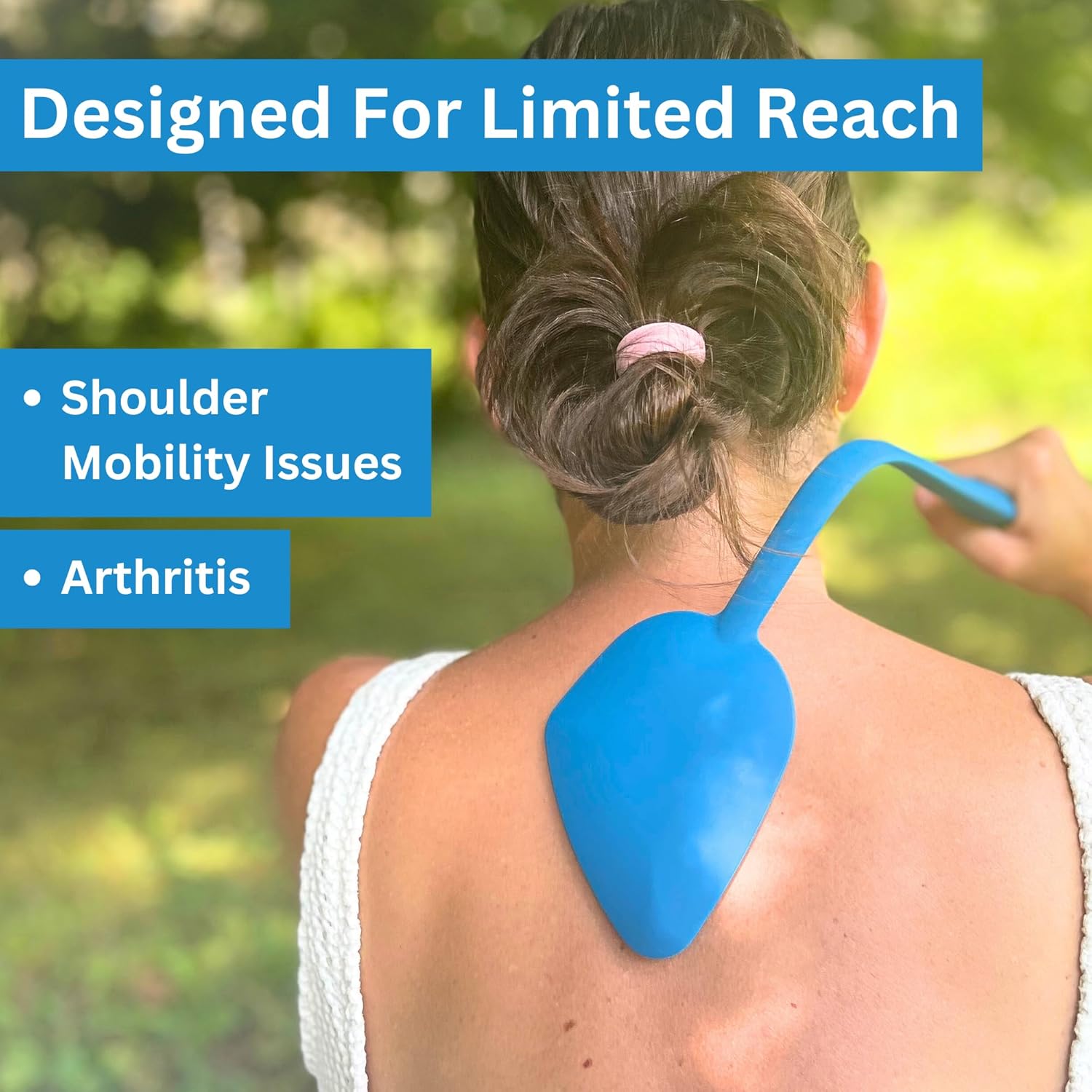 Bendable Lotion Applicator for Back & Body with Microfiber Mitt

