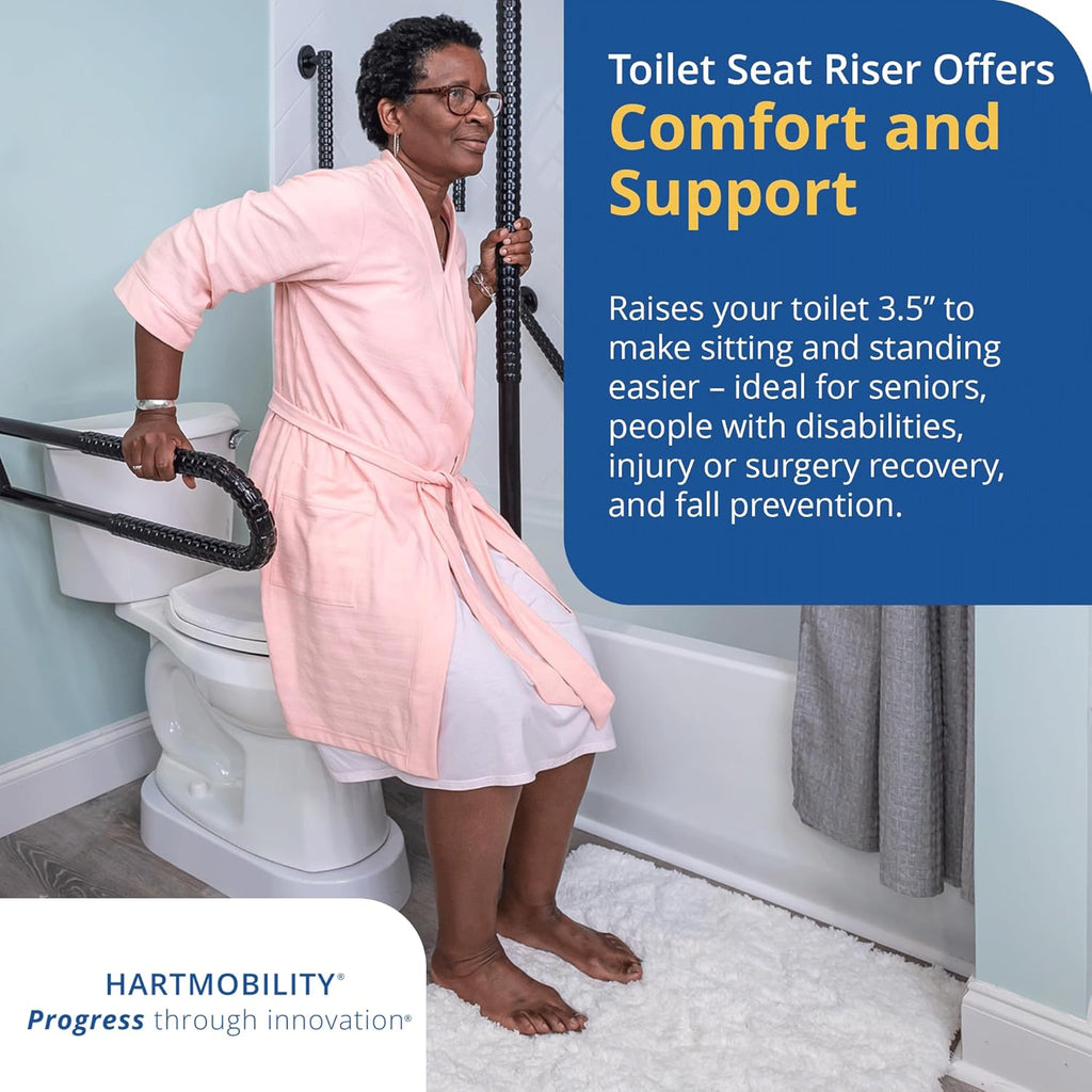 Toilevator Toilet Riser Base for Elevated Toilet Seat, Stable Support

