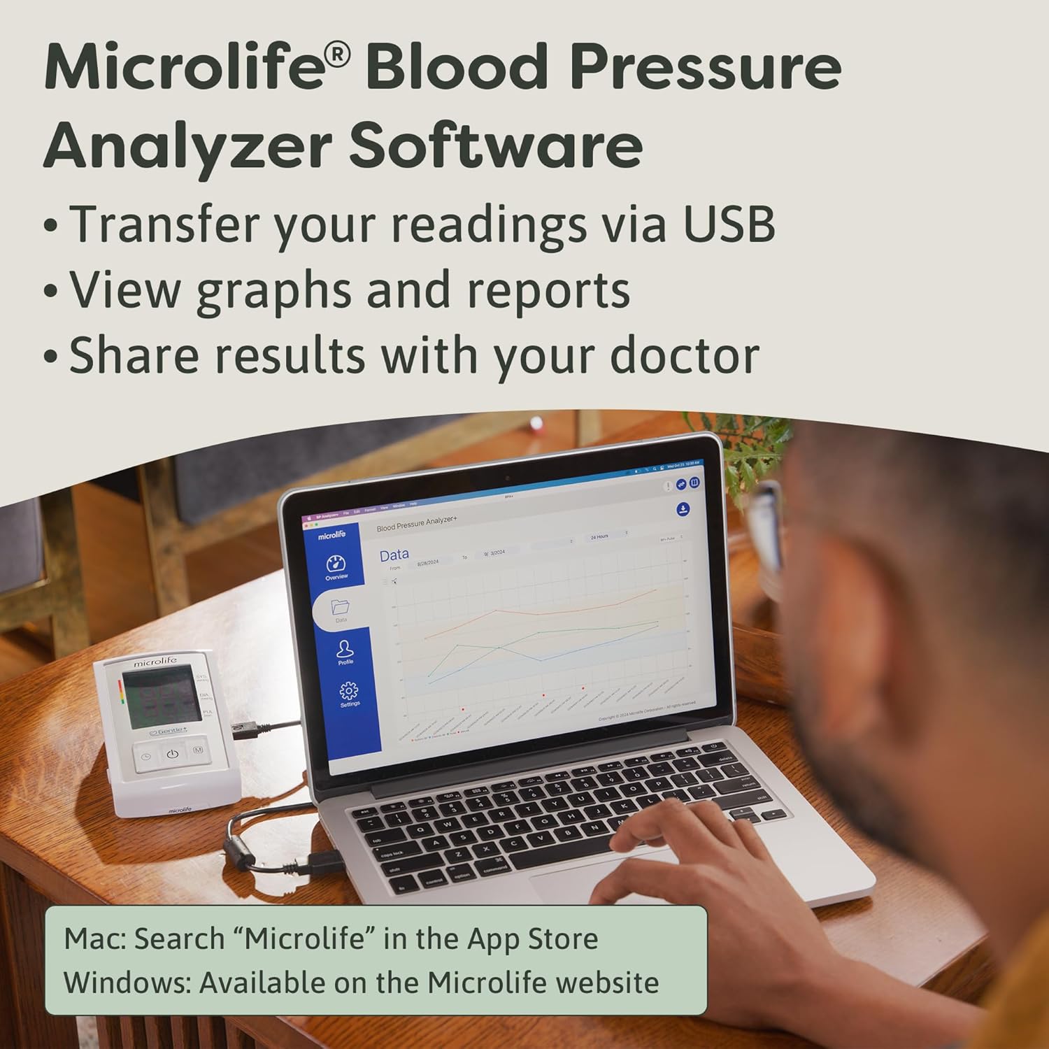 Microlife Series 500 Automatic Upper Arm Blood Pressure Monitor for Two Users

