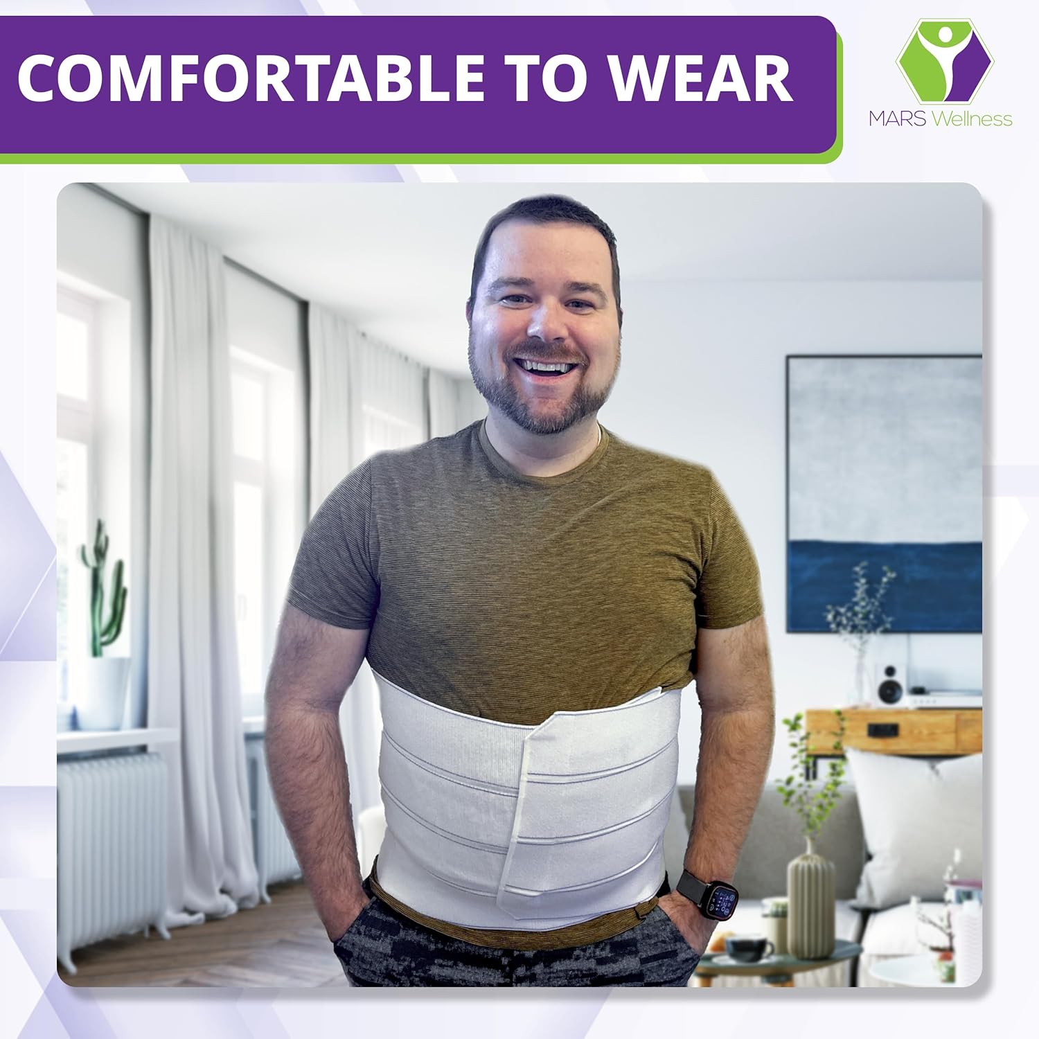 MARS WELLNESS Premium Bariatric Abdominal Binder for Post-Surgery Support, Plus Size

