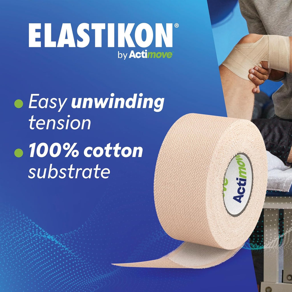 Actimove Elastikon Elastic Athletic Tape for Sprains, Strains, Muscle Support

