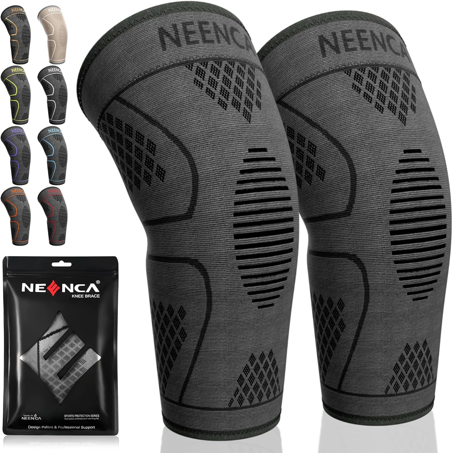 NEENCA Compression Knee Sleeves for Knee Pain Relief, Sports Knee Support

