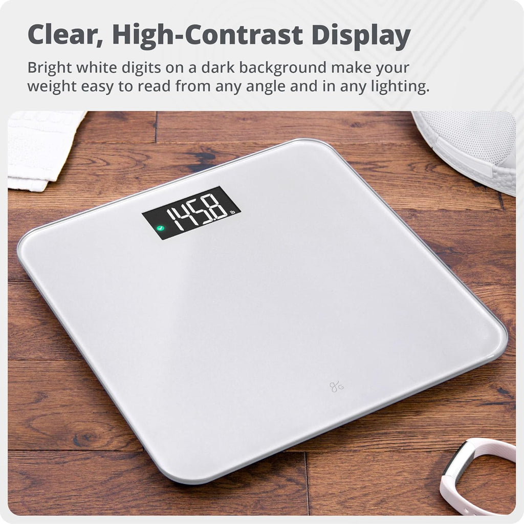 Greater Goods AccuCheck Digital Body Weight Device with Backlit Display, 400 lb Capacity

