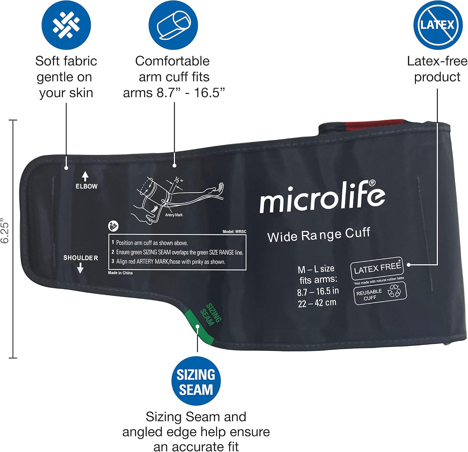 Microlife Replacement Upper Arm Blood Pressure Cuff

