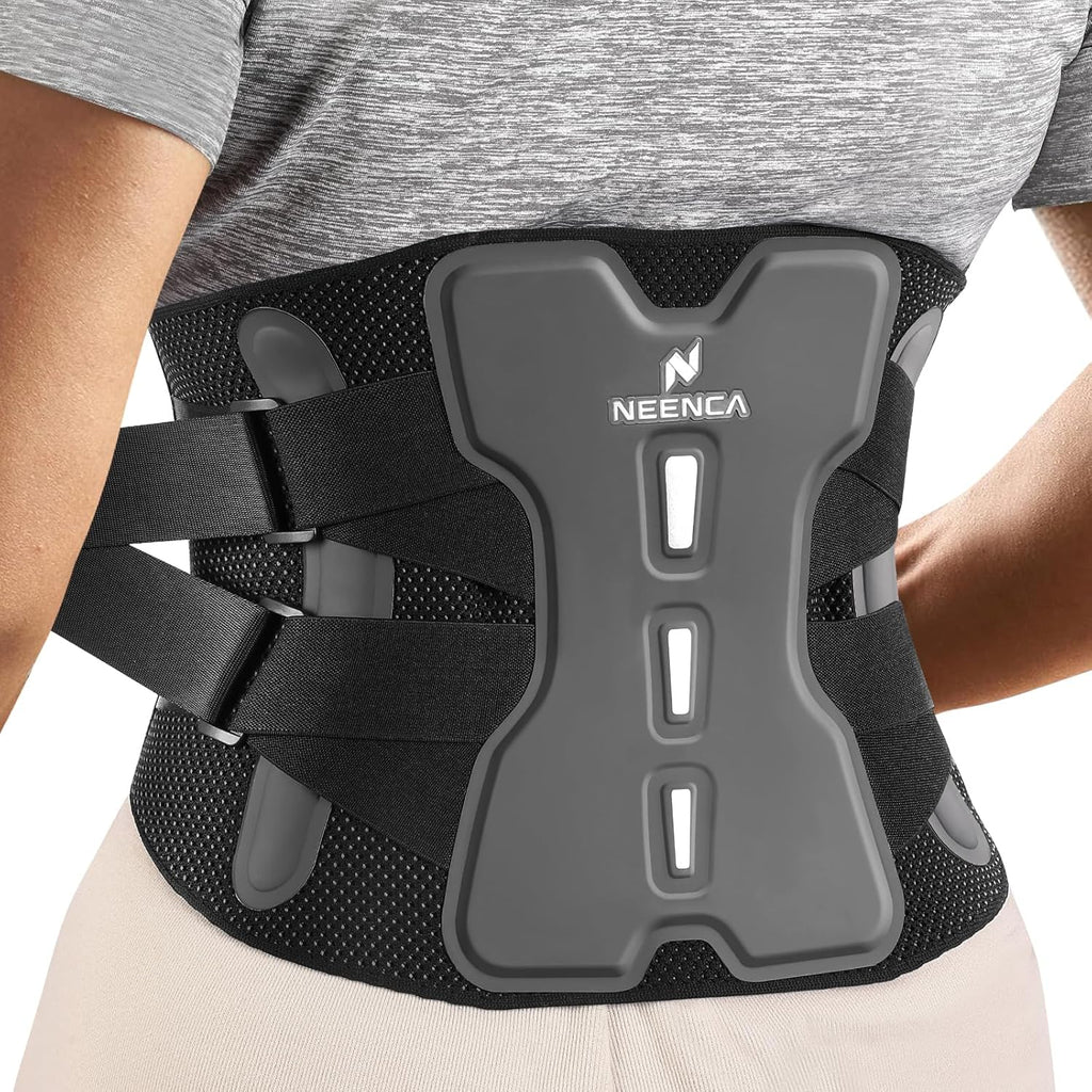 NEENCA Adjustable Lumbar Back Brace Support Belt with Bionic Lumbar Pads

