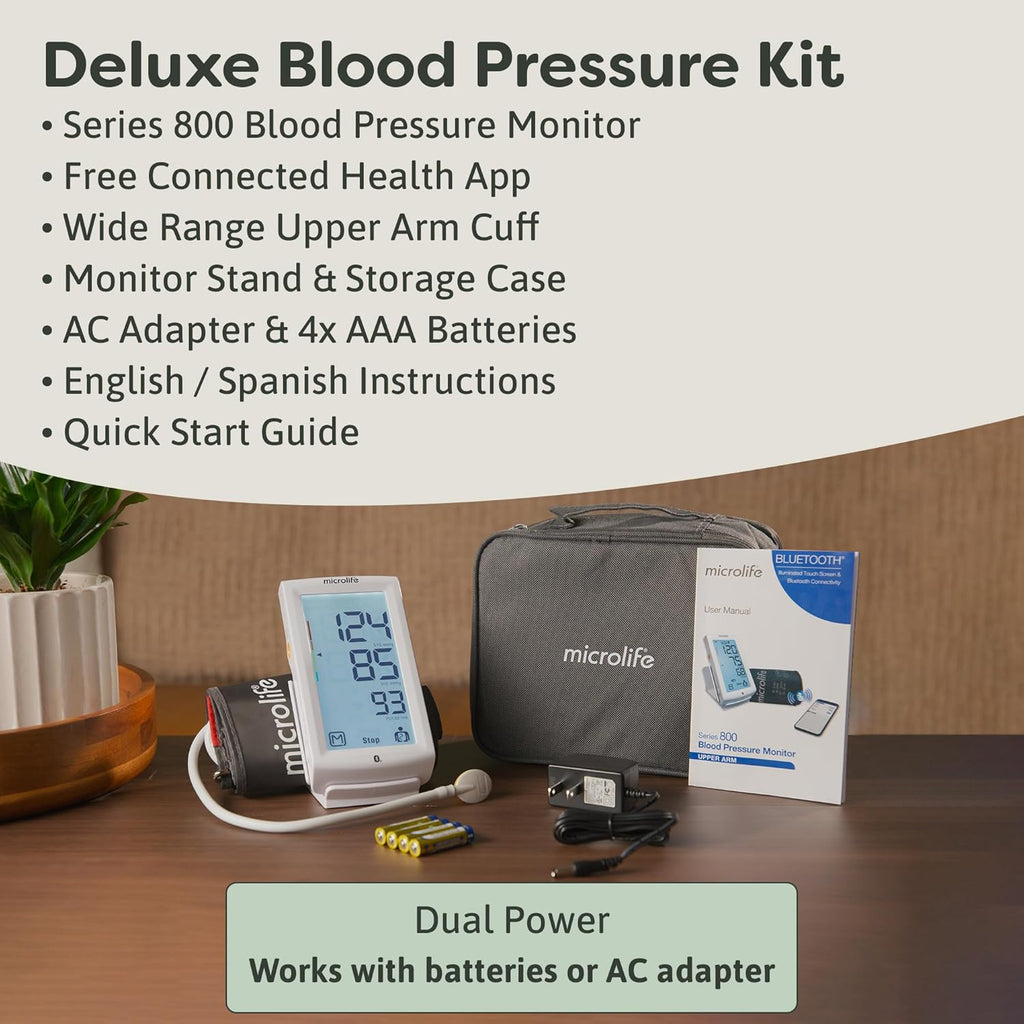 Microlife Series 800 Upper Arm Smart Blood Pressure Monitor with Bluetooth

