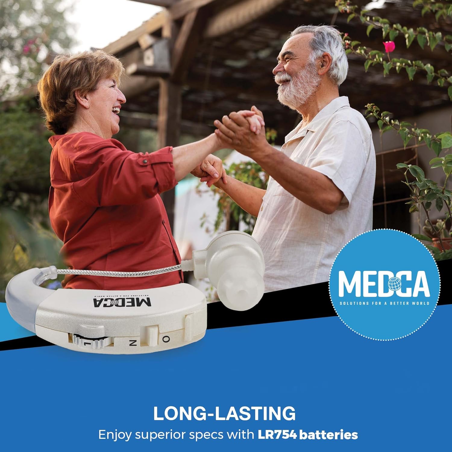 MEDca Behind the Ear Digital Sound Amplifier (BTE) with Noise Reduction & Volume

