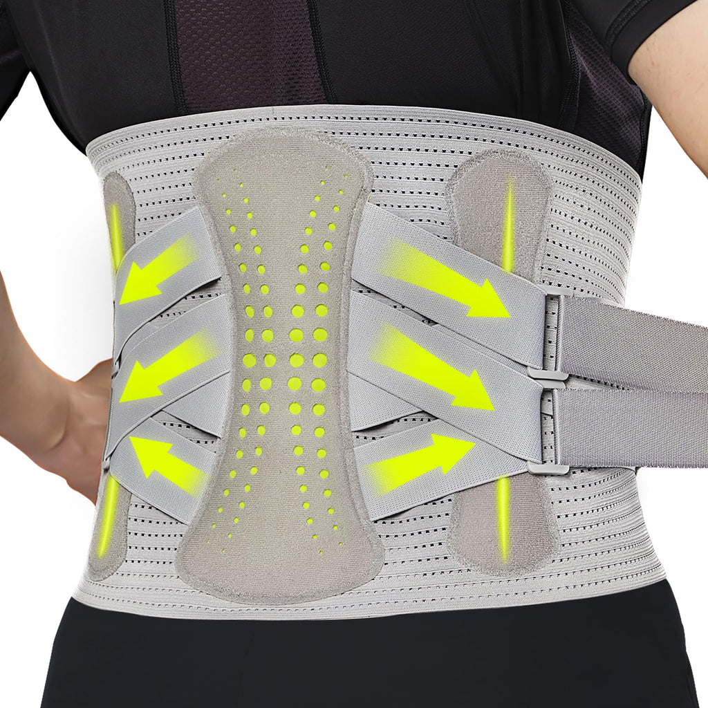 aoFIT 360° Back Brace Lumbar Support Belt for Lower Back Pain, Men and Women

