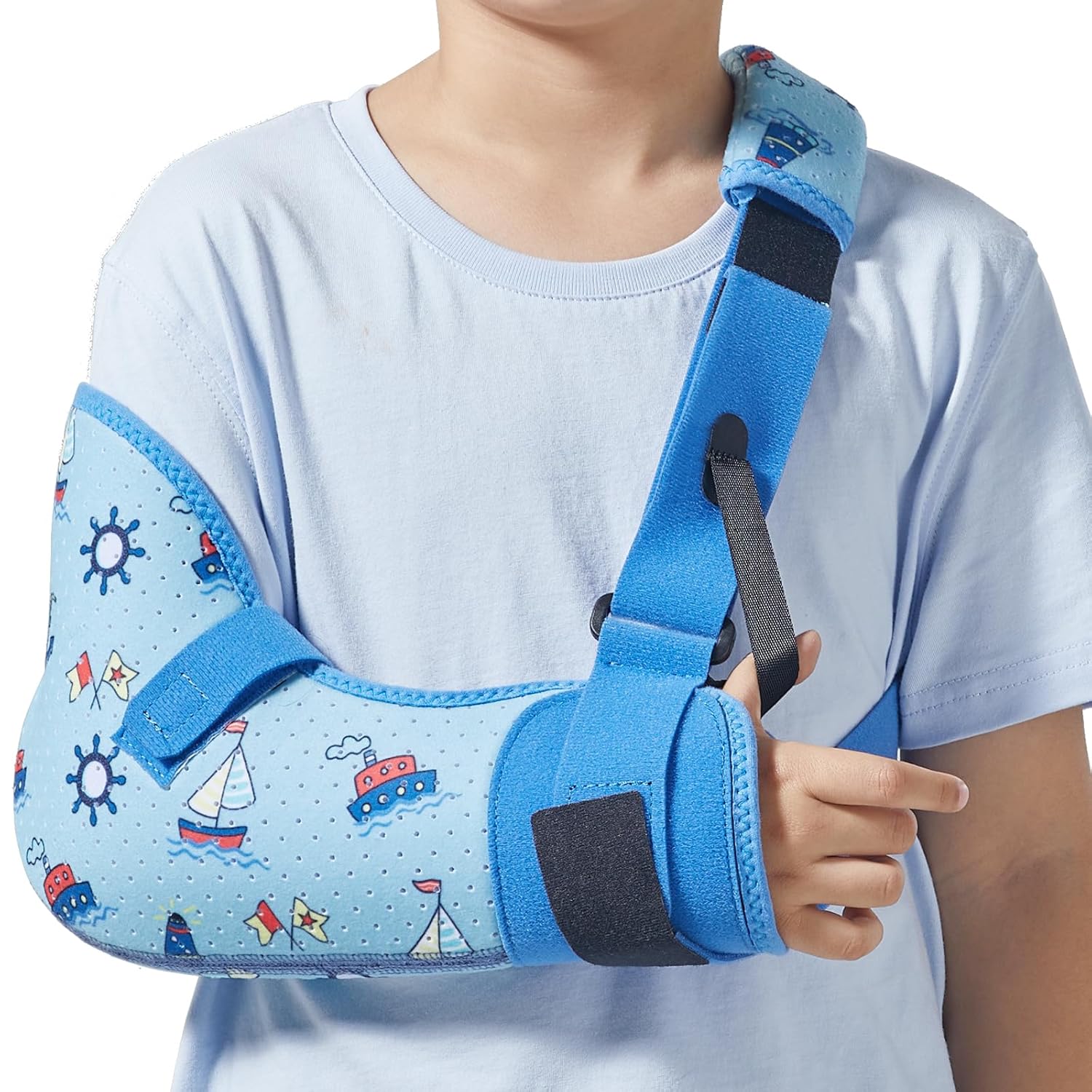 Child Arm Shoulder Sling with Waist Strap Immobilizer Brace Support

