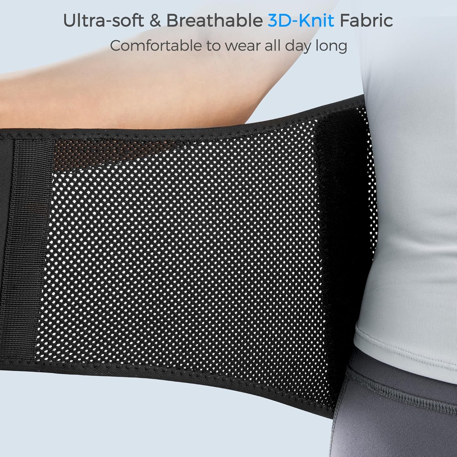 FREETOO Lumbar Back Brace for Lower Back Pain Relief with Removable Pad and Pulley

