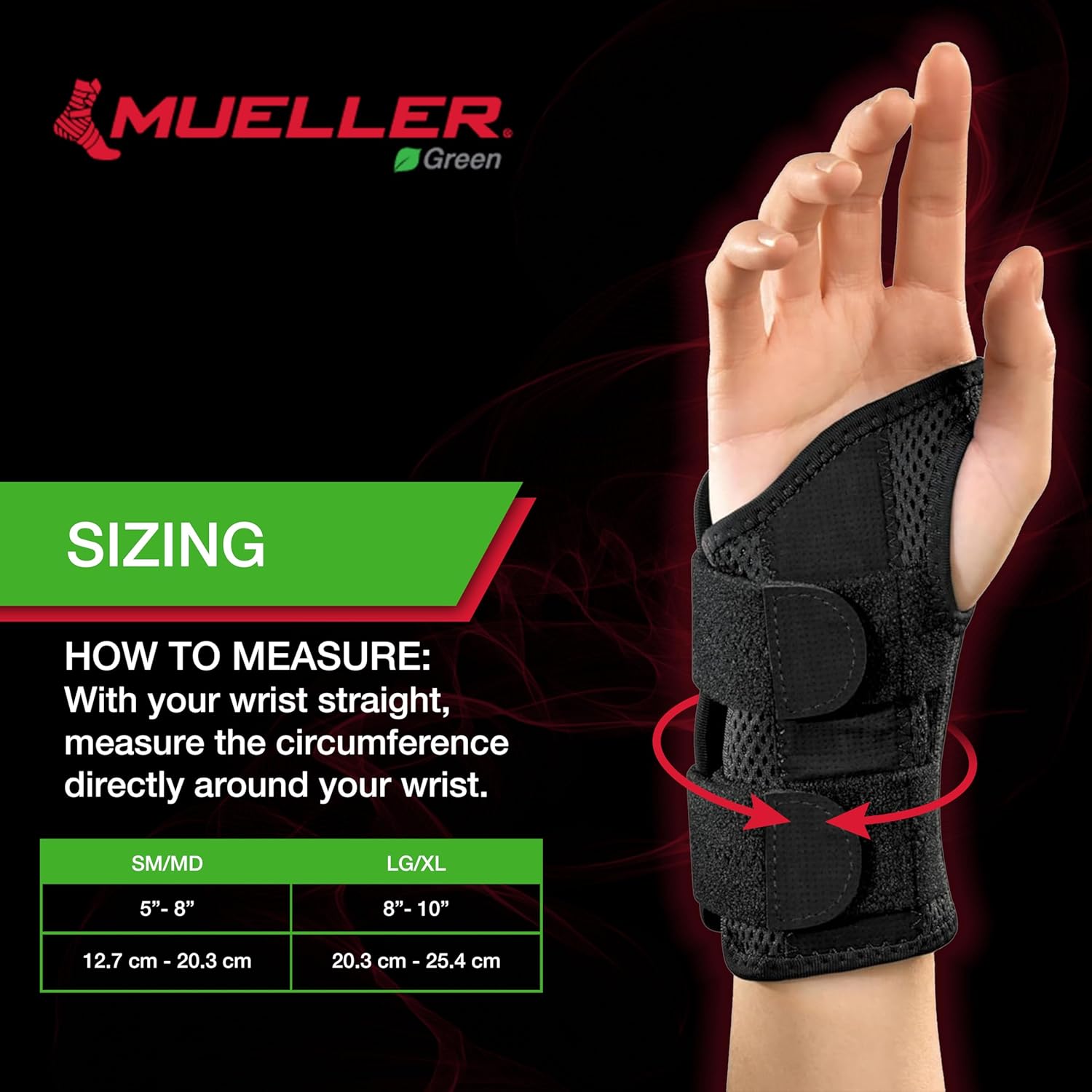 Mueller Sports Medicine Fitted Wrist Brace for Carpal Tunnel, Tendonitis, Arthritis


