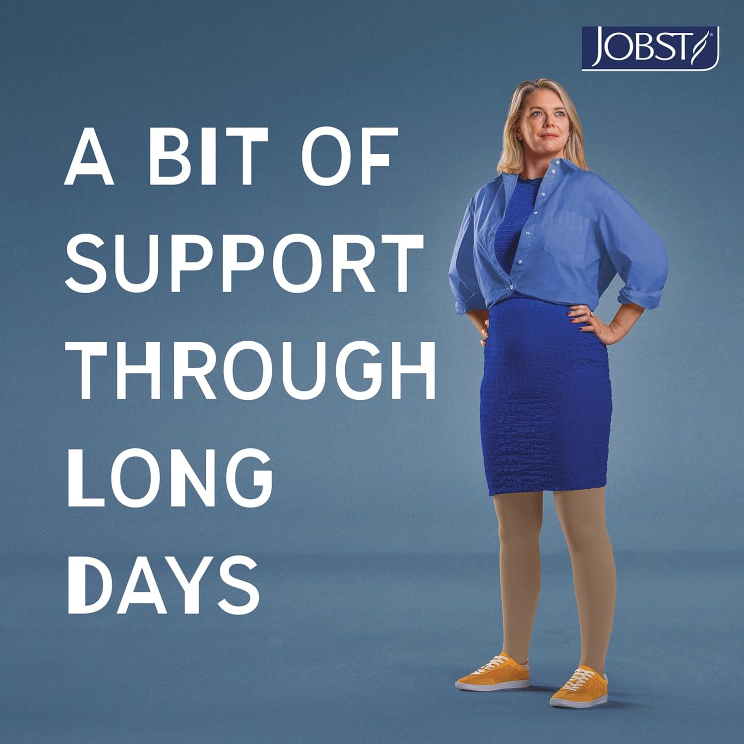 JOBST Relief Graduated Compression Knee High Socks, Closed Toe, 20-30 mmHg