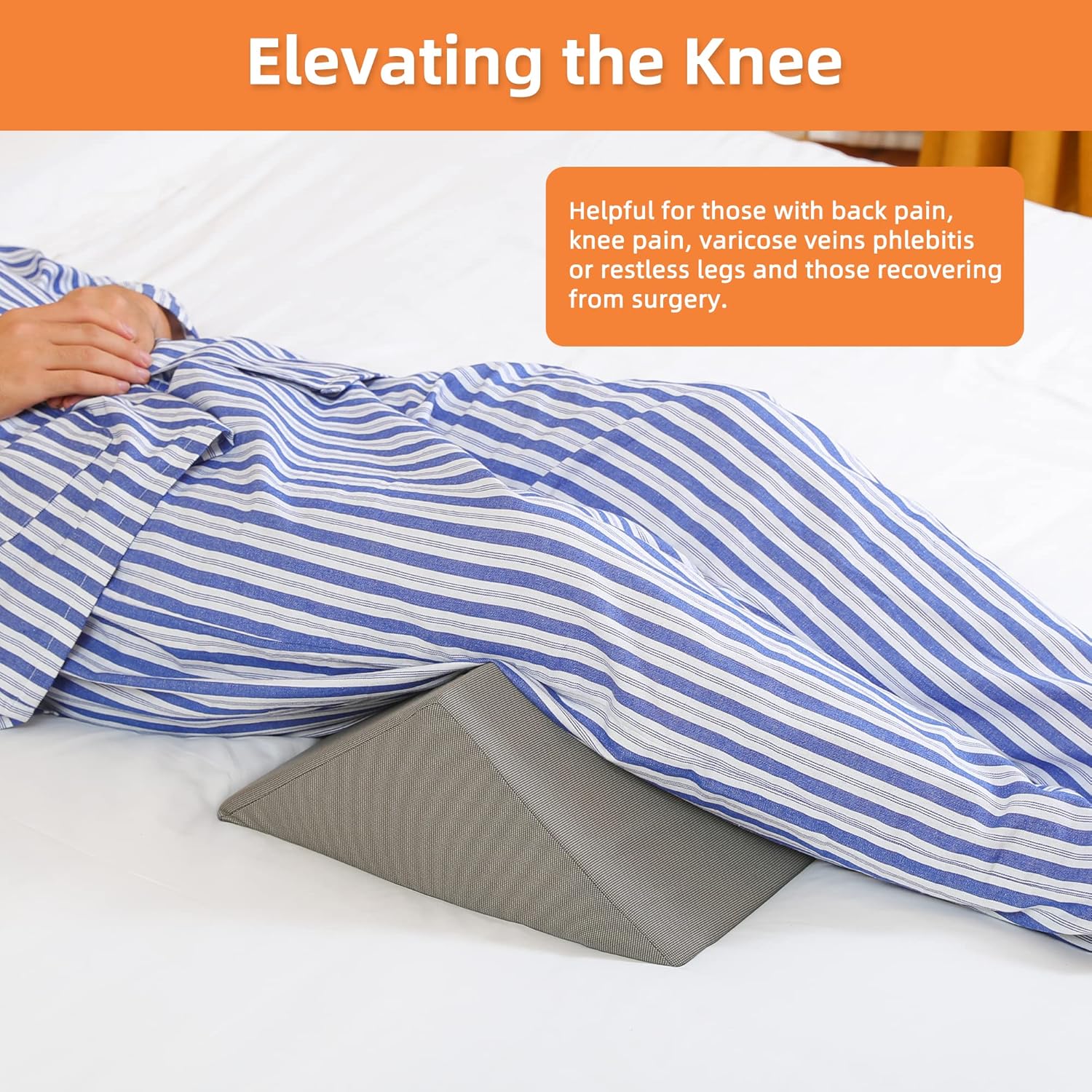 Fanwer 3-in-1 Bed Wedges & Positioning Pillows, 40° Bed Wedge Set

