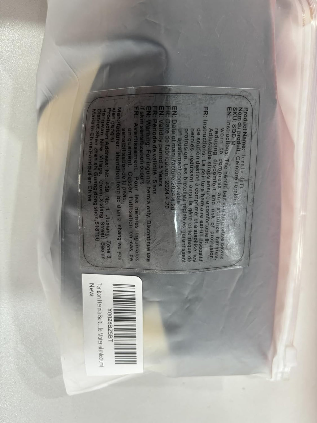 Tenbon Inguinal Hernia Belt for Men & Women, Adjustable Groin Support with Pads

