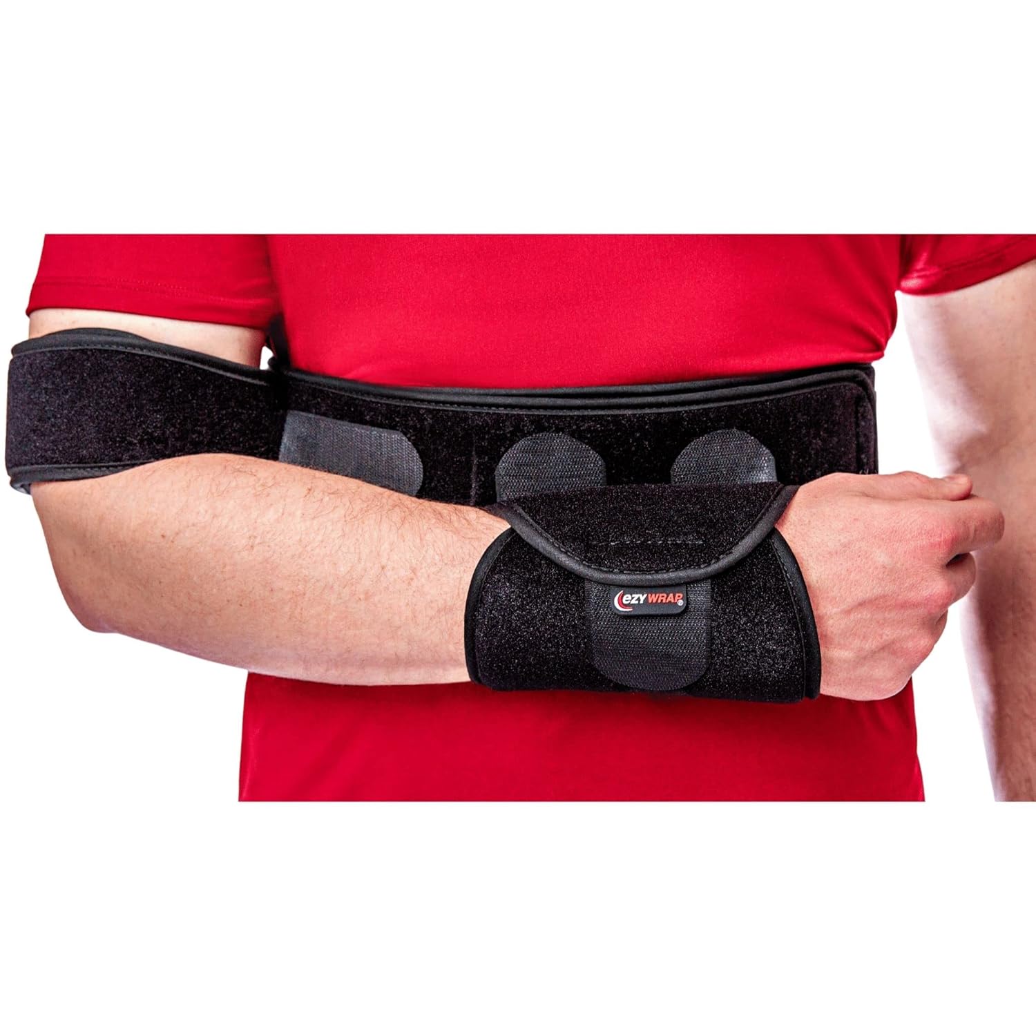 Arm Sling Shoulder Immobilizer with Bicep and Wrist Support, Adjustable Foam Brace

