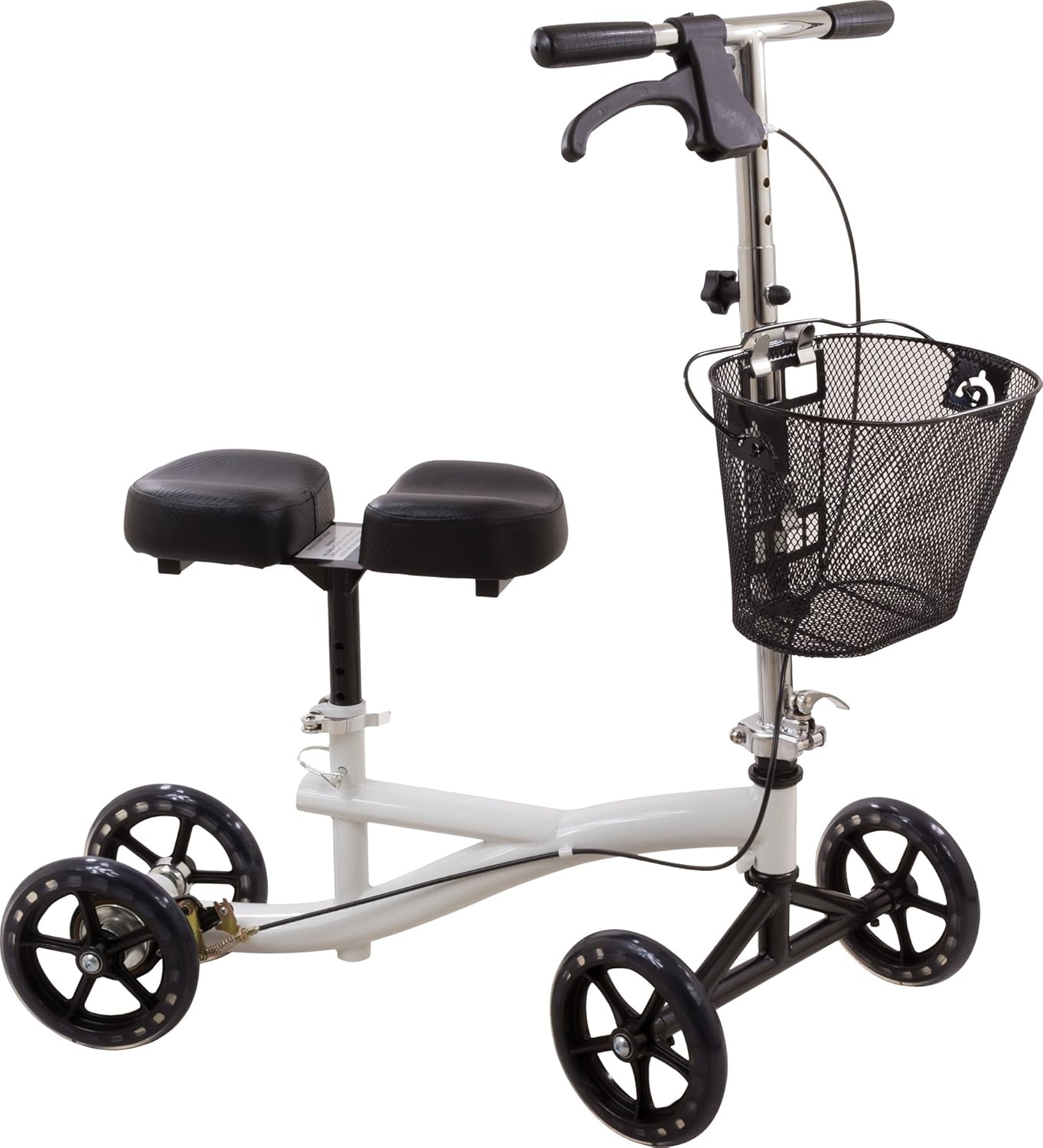 Roscoe Medical Knee Walker Scooter for Adults, Foldable All-Terrain Knee Crutch

