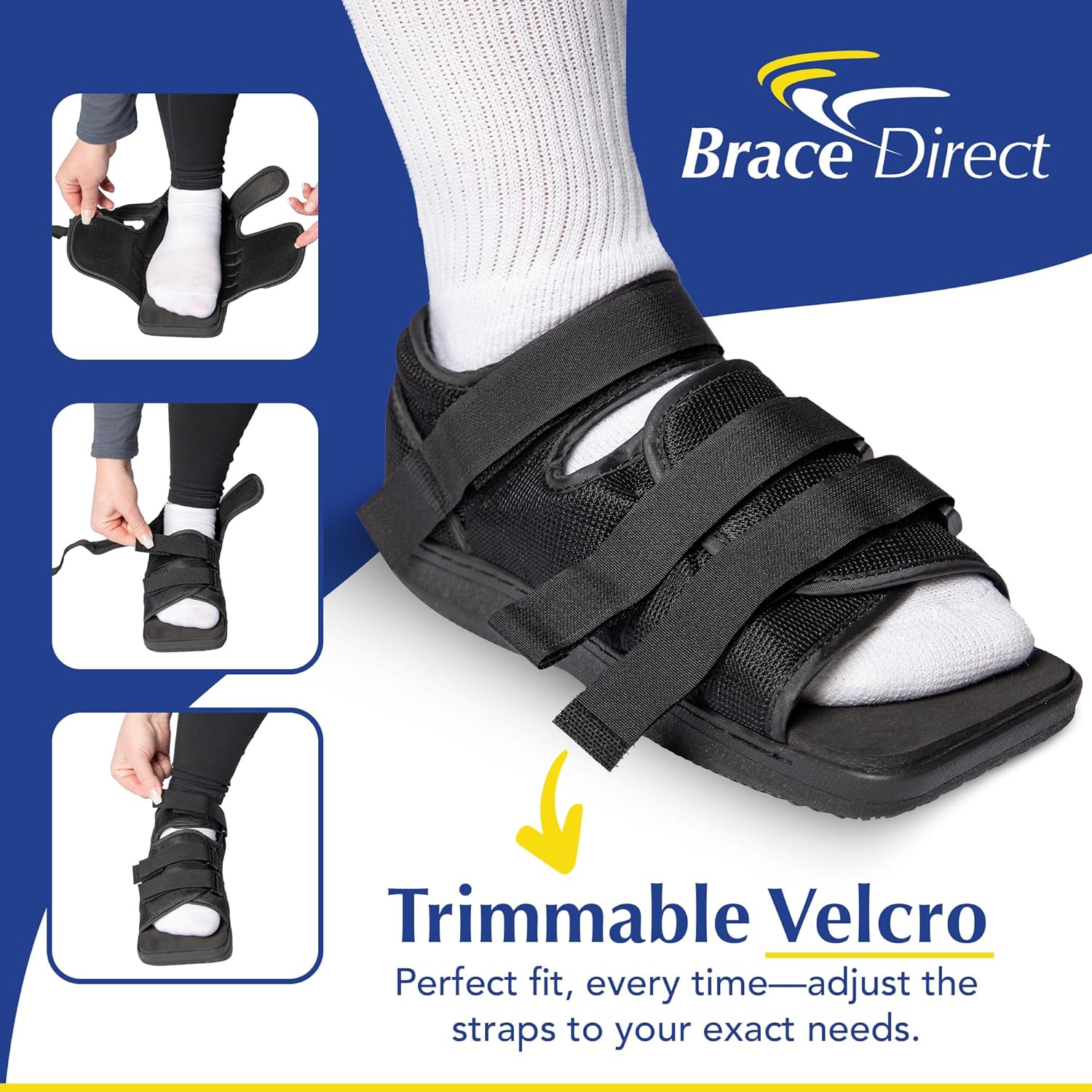 Brace Direct Post-Op Shoe Medical Foot Brace Orthopedic Walking Immobilizer L3260

