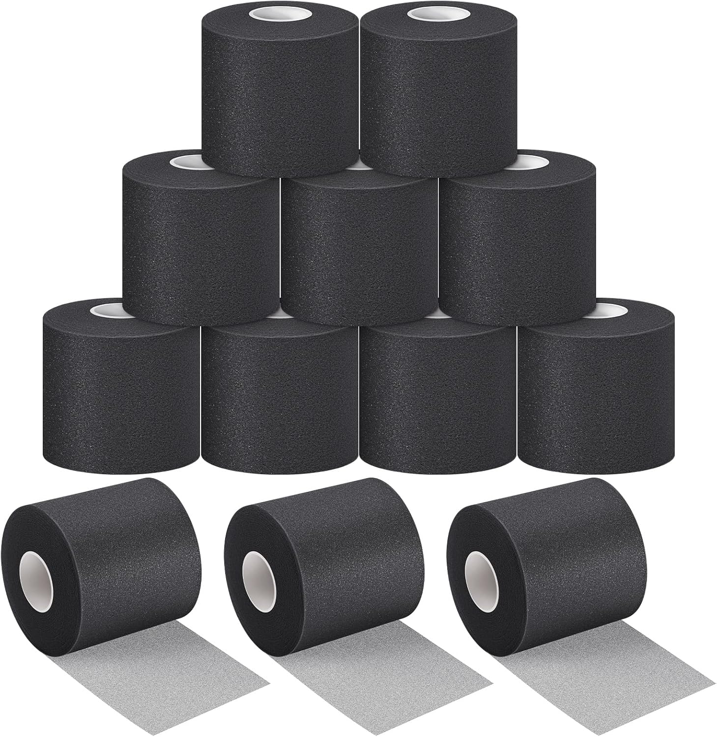 Nuanchu 12-Pack Athletic Pre Wrap Tape, PU Foam Underwrap 2.75 in x 30 yd

