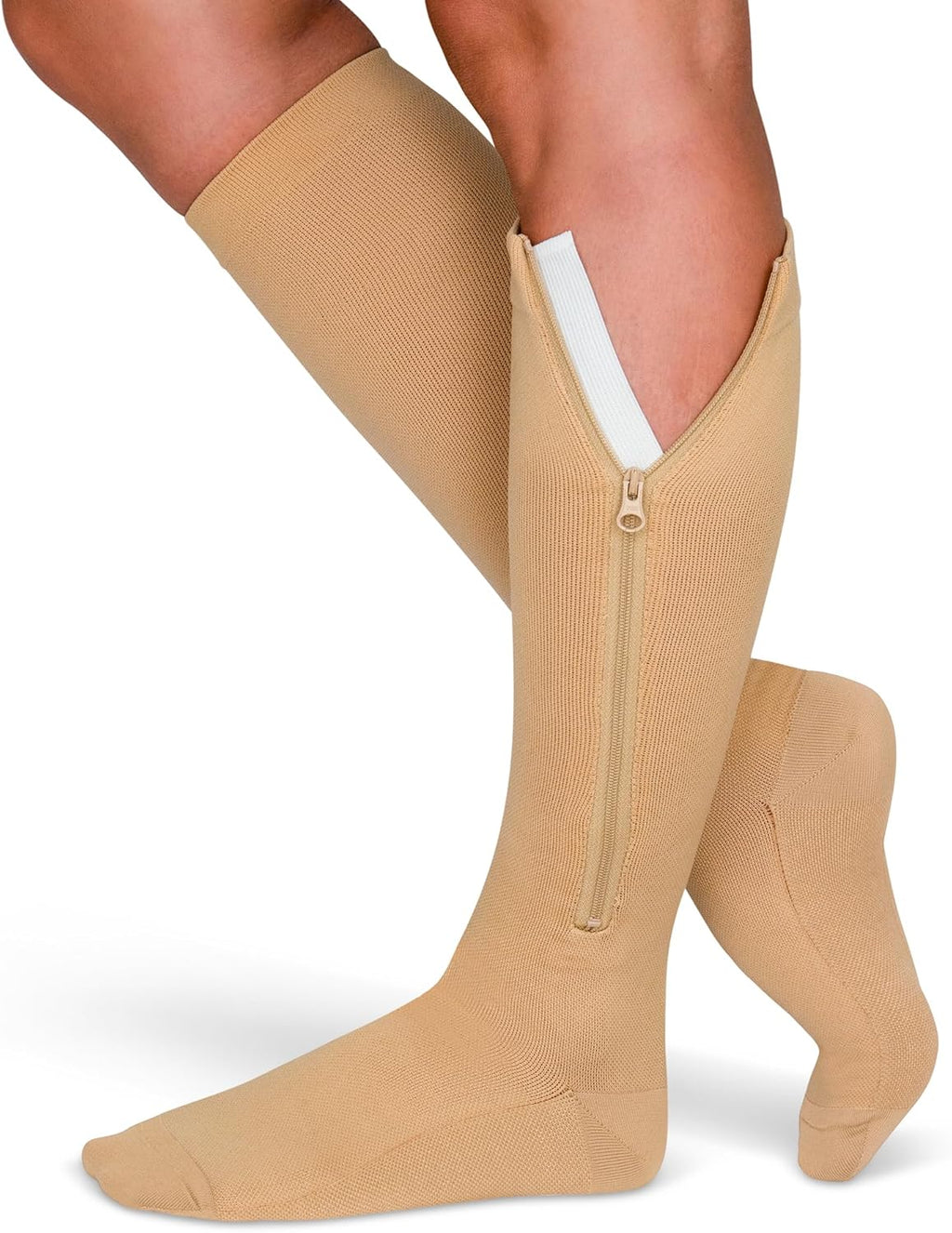 TheraMagic Zipper Compression Socks for Men and Women, 20–30mmHg Closed Toe


