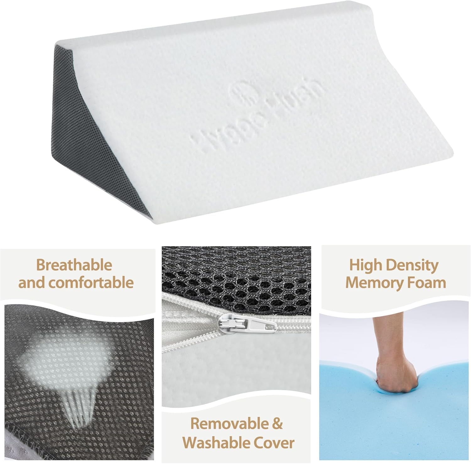 Sleep Wedge Pillow for Side Sleepers, Body Positioner for Back Support

