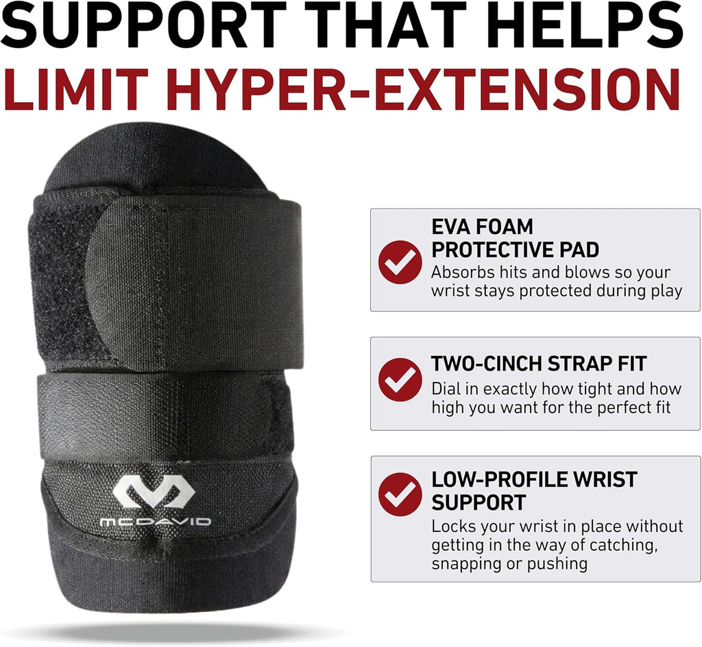 McDavid Neoprene Wrist Brace Adjustable Wrist Support Guard

