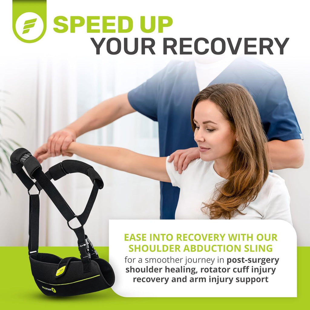 ErgoFoam Abduction Shoulder Sling with Pillow for Rotator Cuff Surgery Recovery

