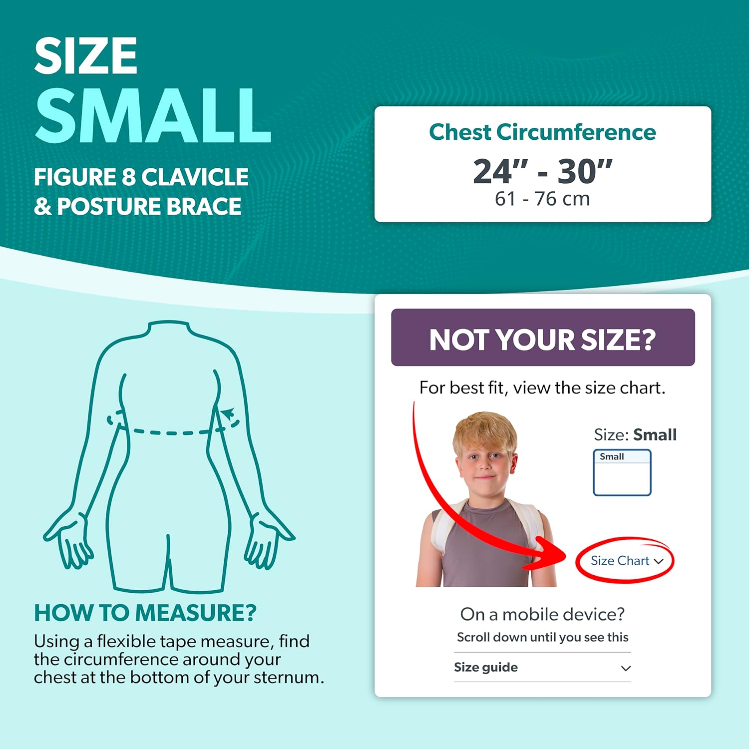 BraceAbility Clavicle Support Brace Figure 8 Upper Back Posture Corrector for Shoulder

