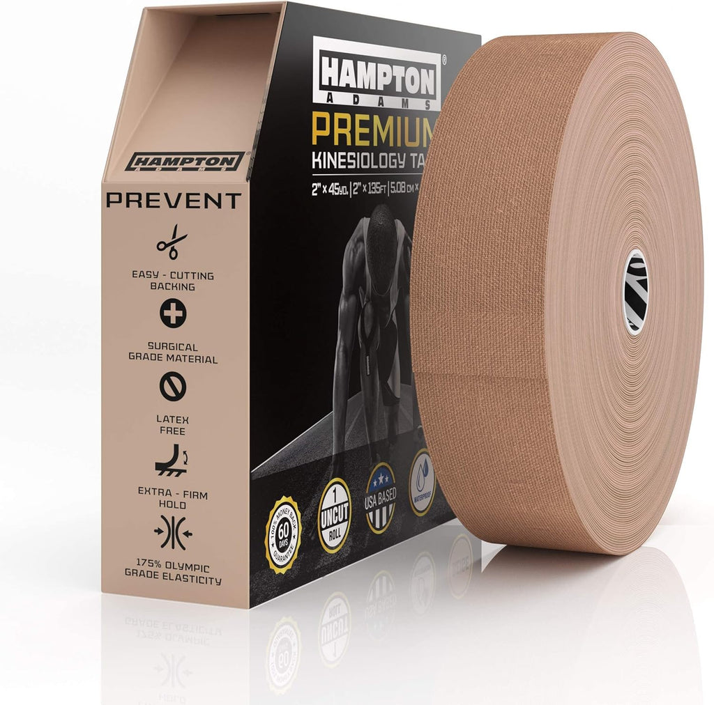 Hampton Adams Elastic Kinesiology Tape Bulk Roll, 135 ft Uncut

