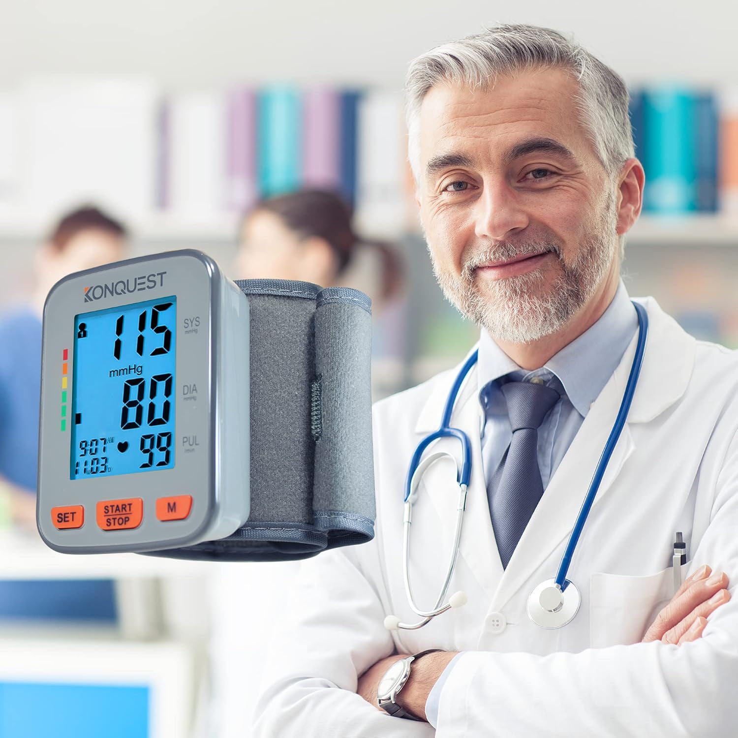 Konquest KBP-2910W Automatic Wrist Blood Pressure Monitor, Irregular Heartbeat

