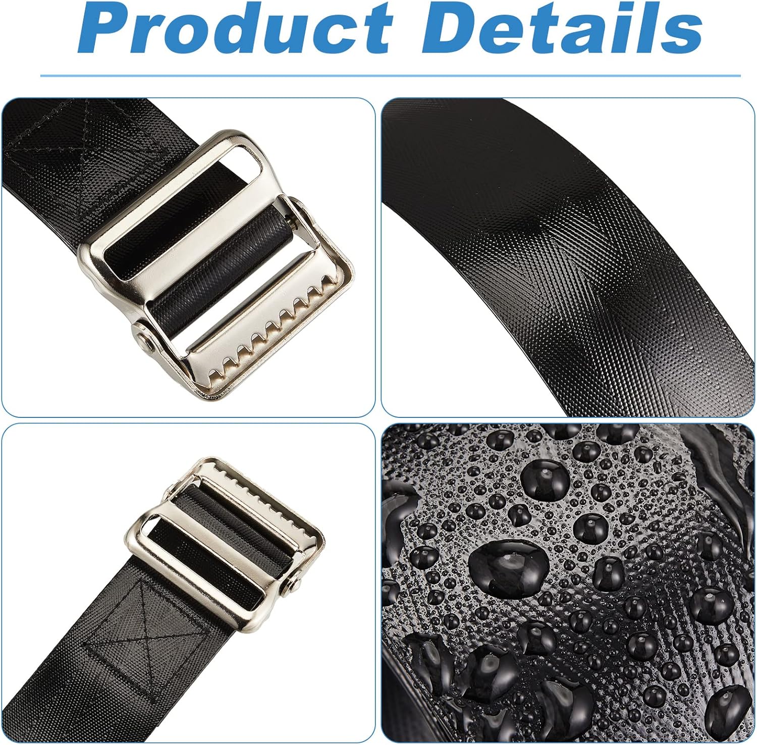 Shappy Vinyl Gait Belt Transfer Belt for Patient Assist with Metal Buckle

