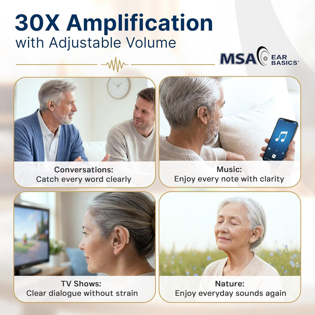 MSA PRO Rechargeable Sound Amplifier, Adjustable Volume, Up to 20 Hours

