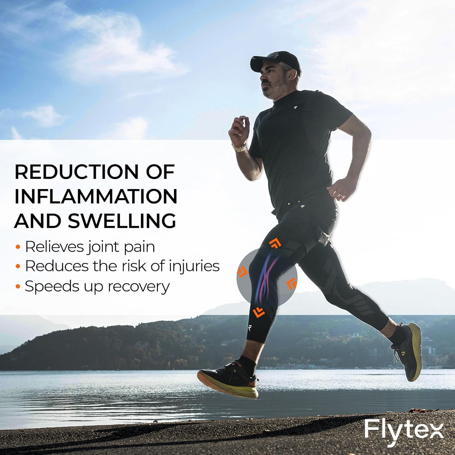 FLYTEX Knee Compression Sleeves for Pain Relief and Joint Support

