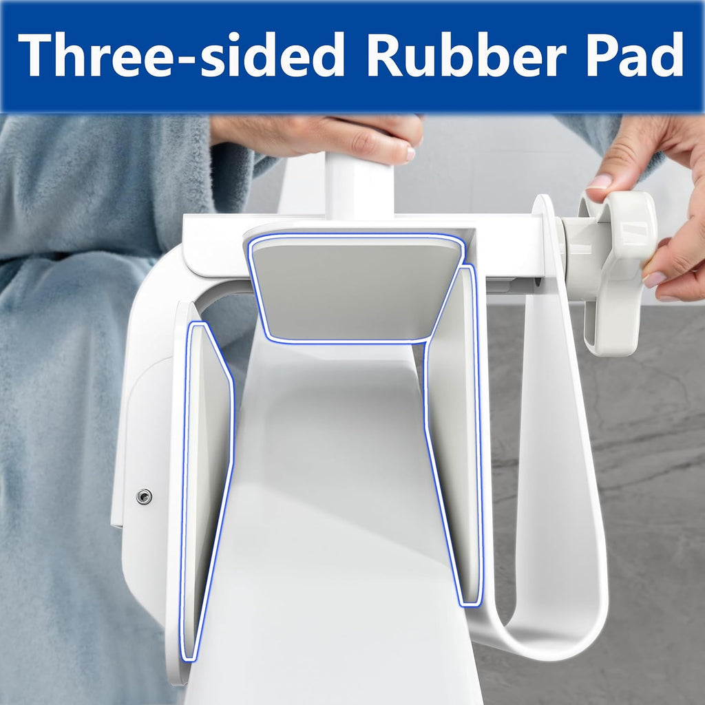Bathtub Safety Rail Grab Bar with Non-Slip Grip for Seniors, 3.1-6.7 in, 300 lb

