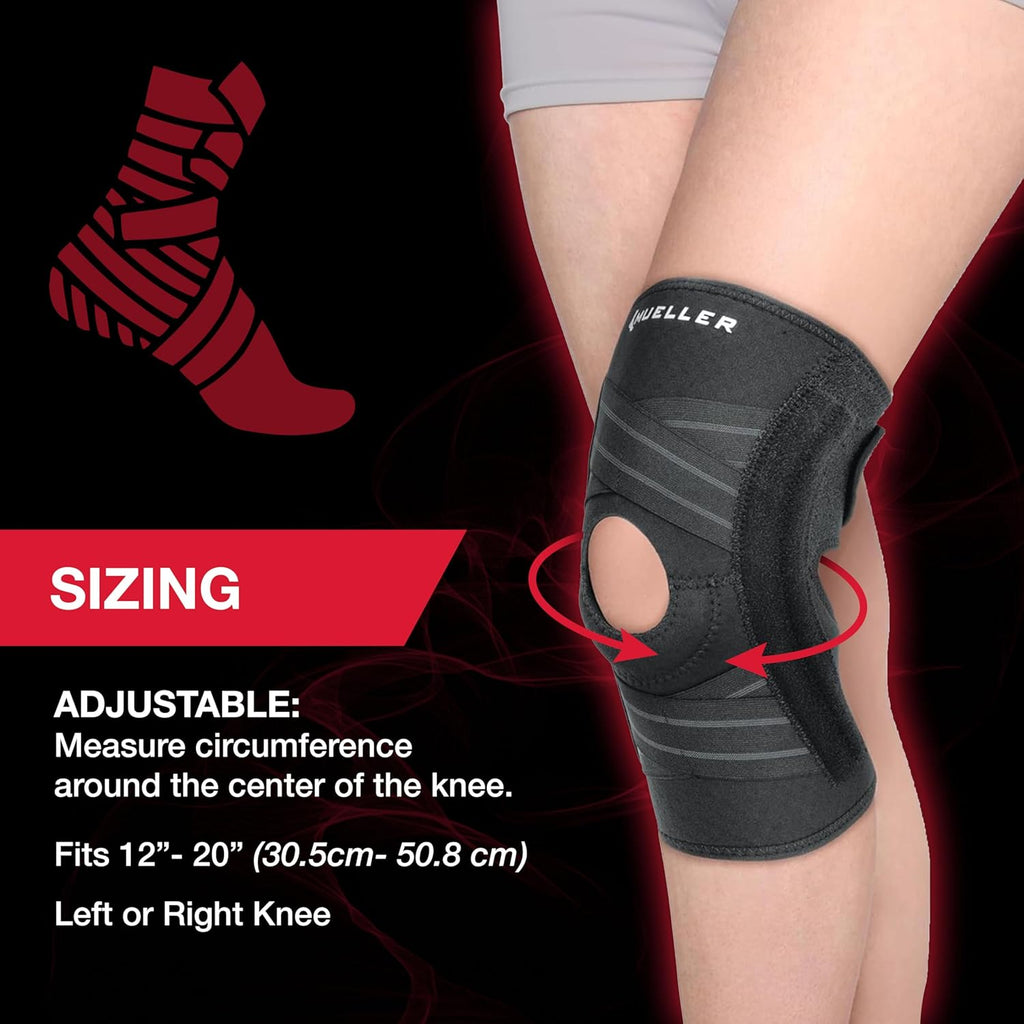 Mueller Sports Medicine Self-Adjusting Knee Brace, Compression Support for Pain Relief

