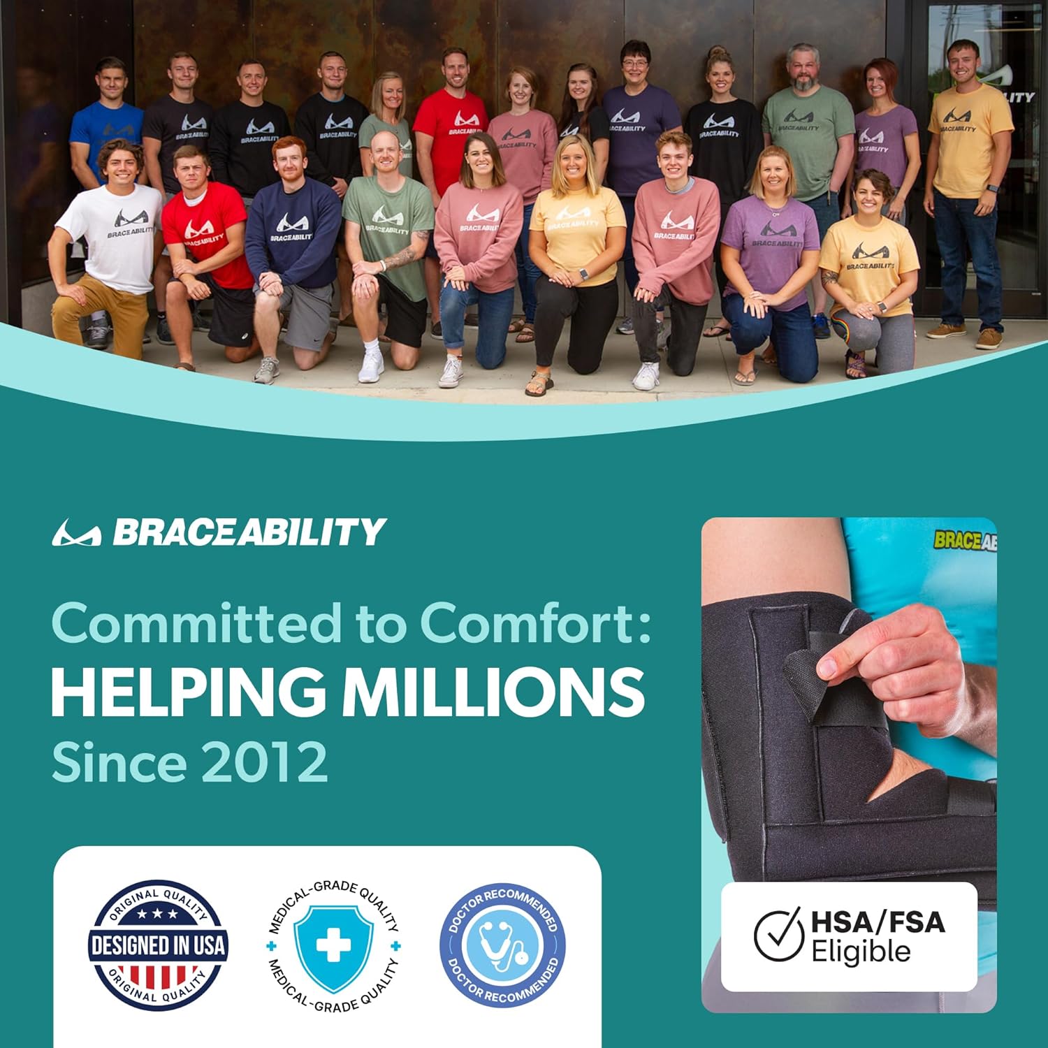 BraceAbility Elbow Immobilizer Brace with Removable Arm Splint for Elbow Injuries

