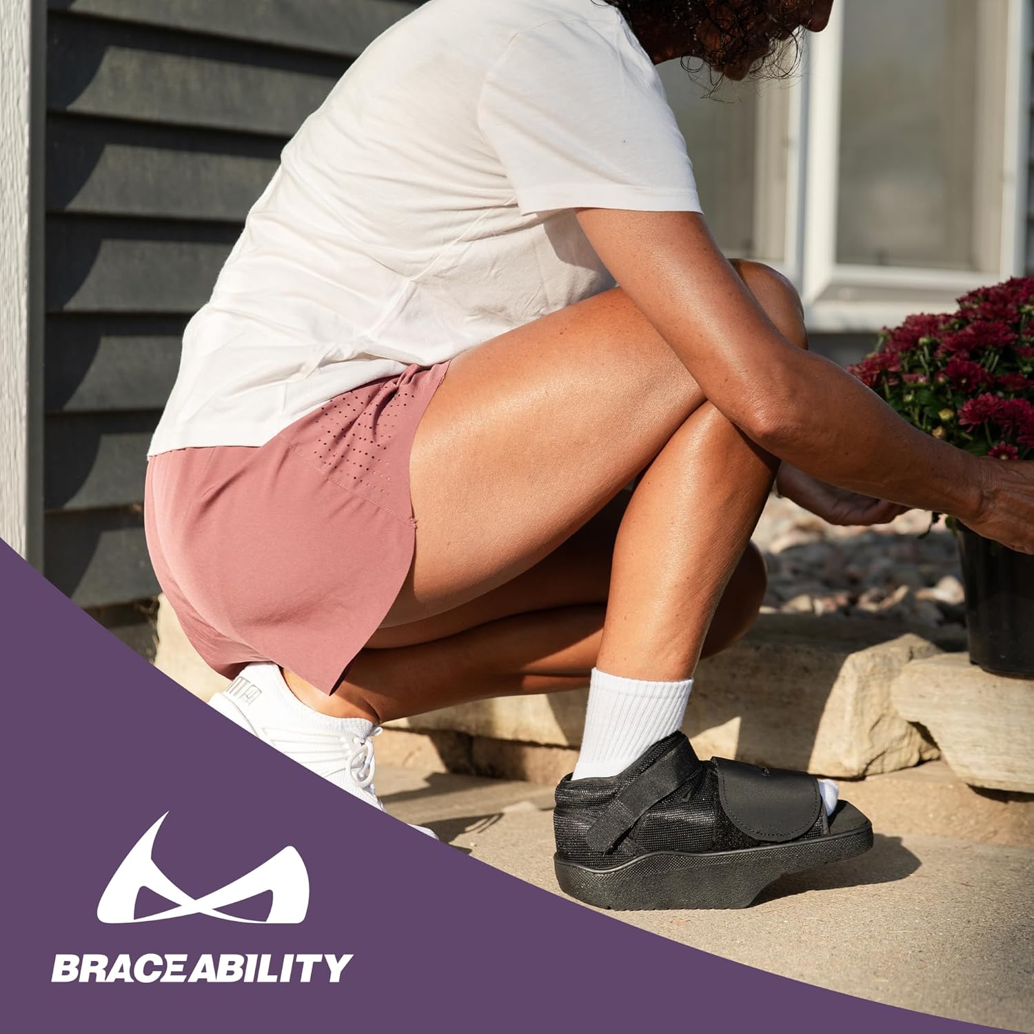 BraceAbility Forefoot Offloading Post-Op Wedge Shoe Boot for Diabetic Foot Ulcer

